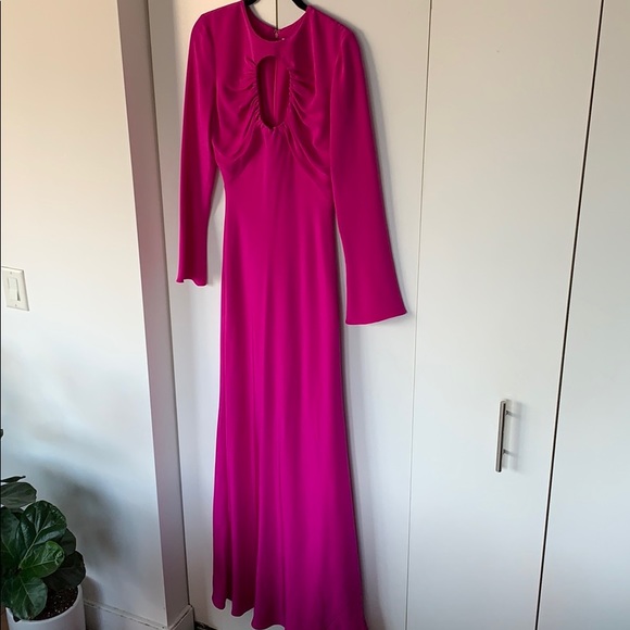 cushnie et ochs bell sleeves gown with circular - Picture 2 of 16